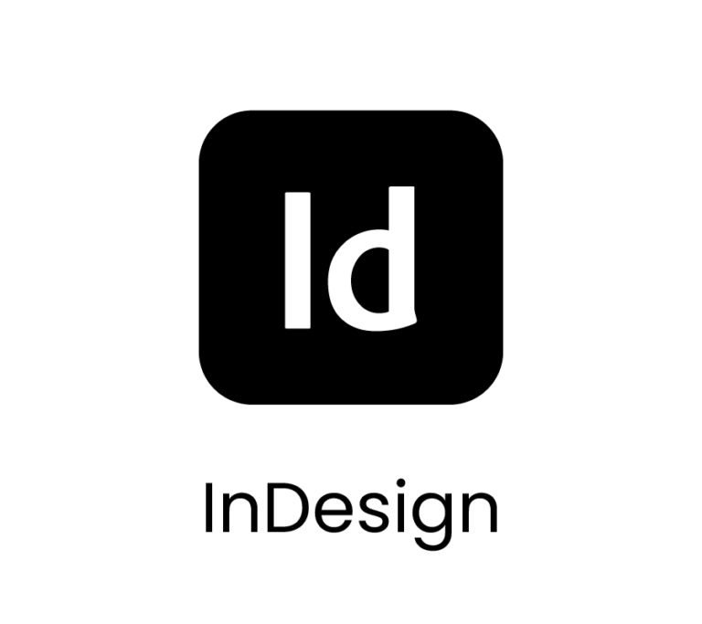 Damien Digital, design UXUI, designer, icône logiciel Adobe InDesign, outil mise en page et design éditorial utilisé