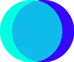 Damien Digital design UXUI icône de navigation de l'onglet CV, cercle graphique cyan et indigo
