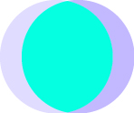 Damien Digital design UXUI icône de navigation de l'onglet Sites Web, cercle graphique turquoise et lavande